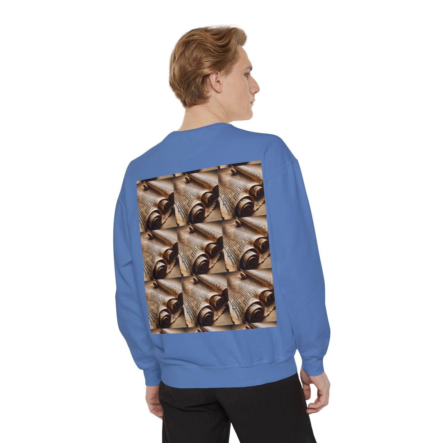 Scroll Unisex Garment-Dyed Sweatshirt - Zion Legend Fashions