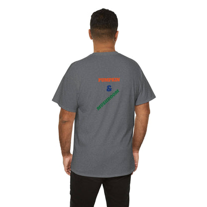 Pumpkin & Mushroom Unisex Heavy Cotton Tee - Zion Legend Fashions