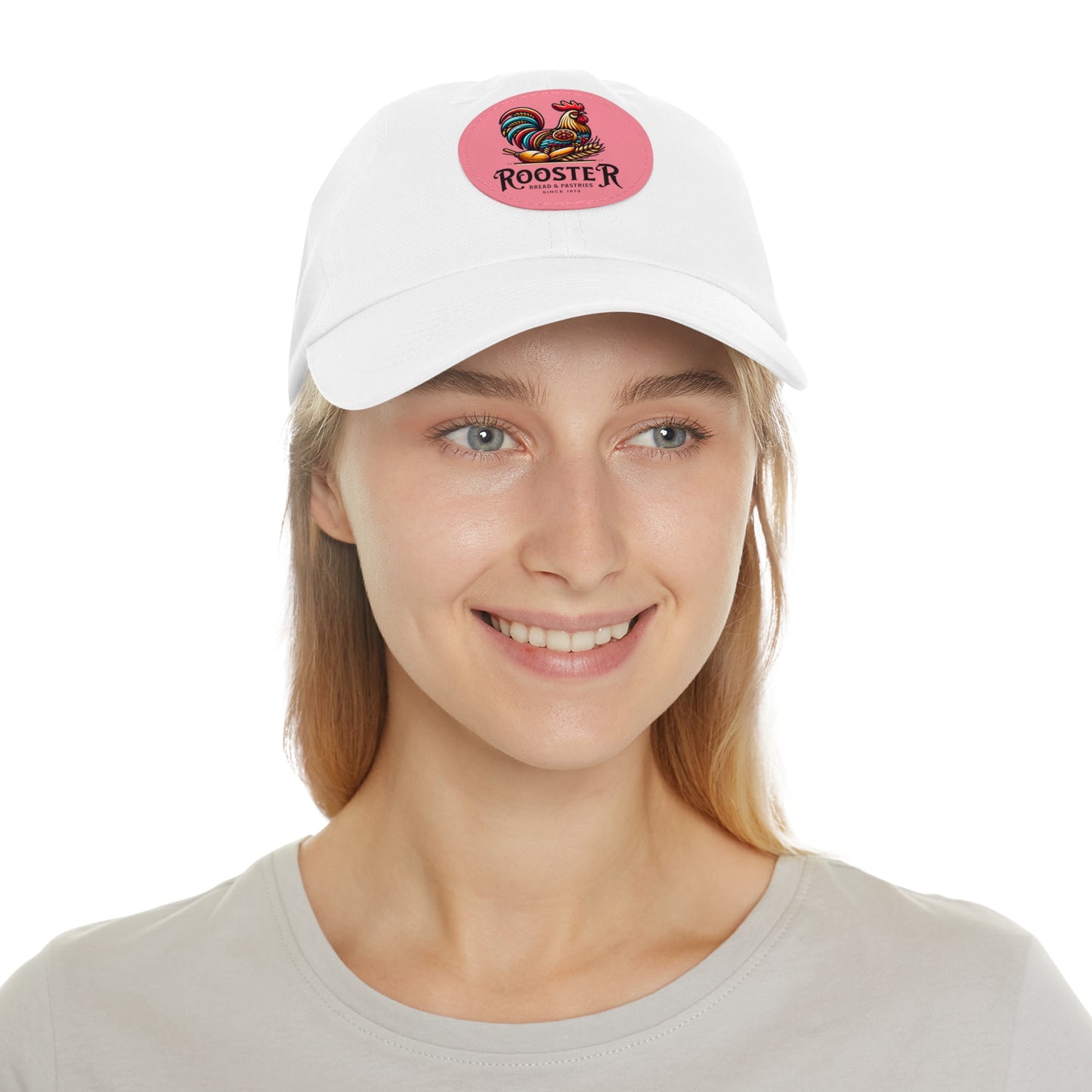 Rooster Dad Hat with Leather Patch (Round)  -  Available USA Only - Zion Legend Fashions