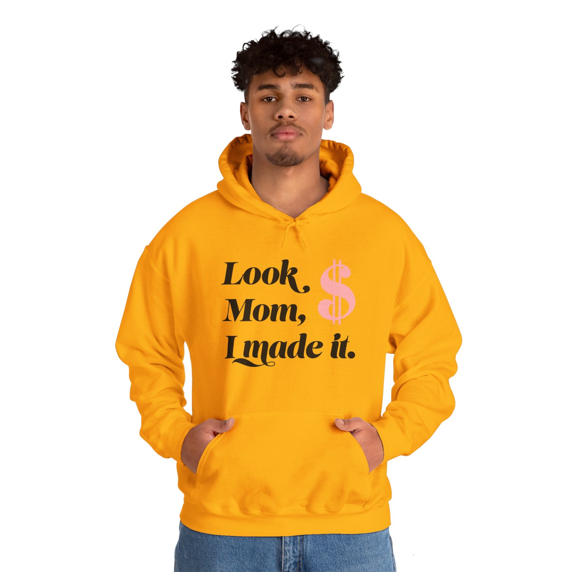 Look Mum  Unisex Heavy Blend™ Hooded Sweatshirt - Zion Legend Fashions