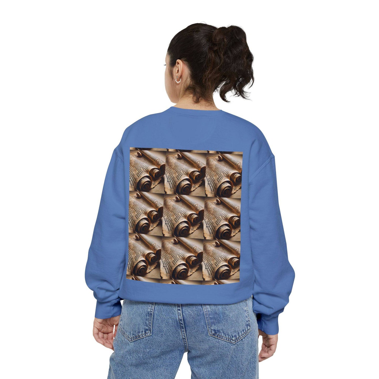 Scroll Unisex Garment-Dyed Sweatshirt - Zion Legend Fashions