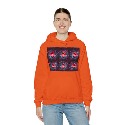 Funky heart Unisex Heavy Blend™ Hooded Sweatshirt - Zion Legend Fashions