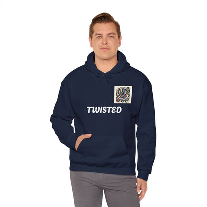 Twisted White  Unisex Heavy Blend™ Hooded Sweatshirt - Zion Legend Fashions