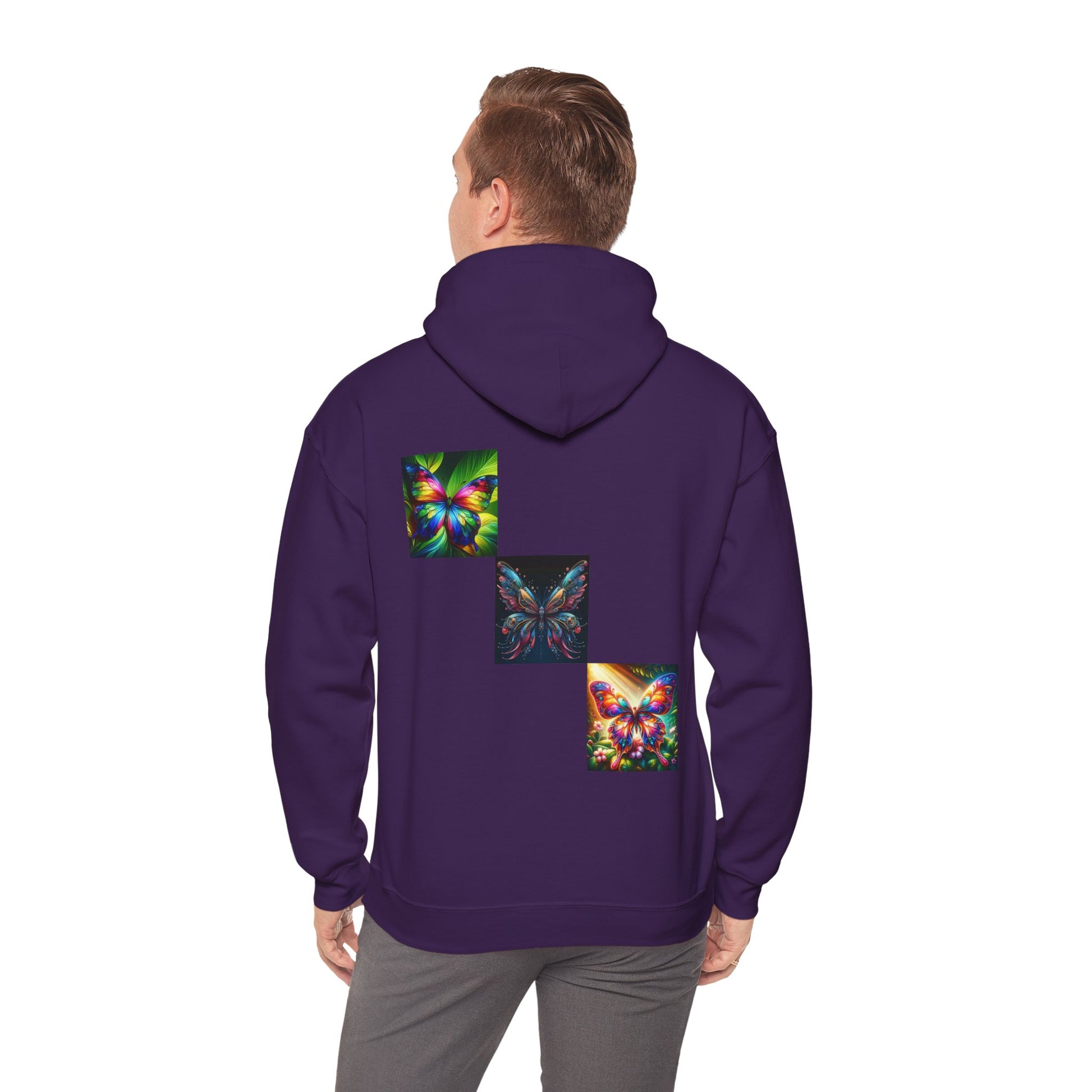 Butterflies Unisex Heavy Blend™ Hooded Sweatshirt - Zion Legend Fashions