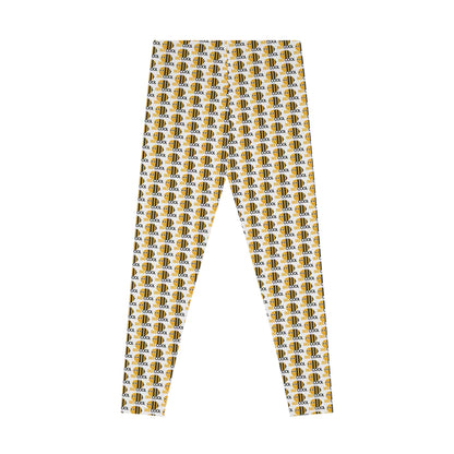 Bee Stretchy Leggings   -  Available in USA Only - Zion Legend Fashions