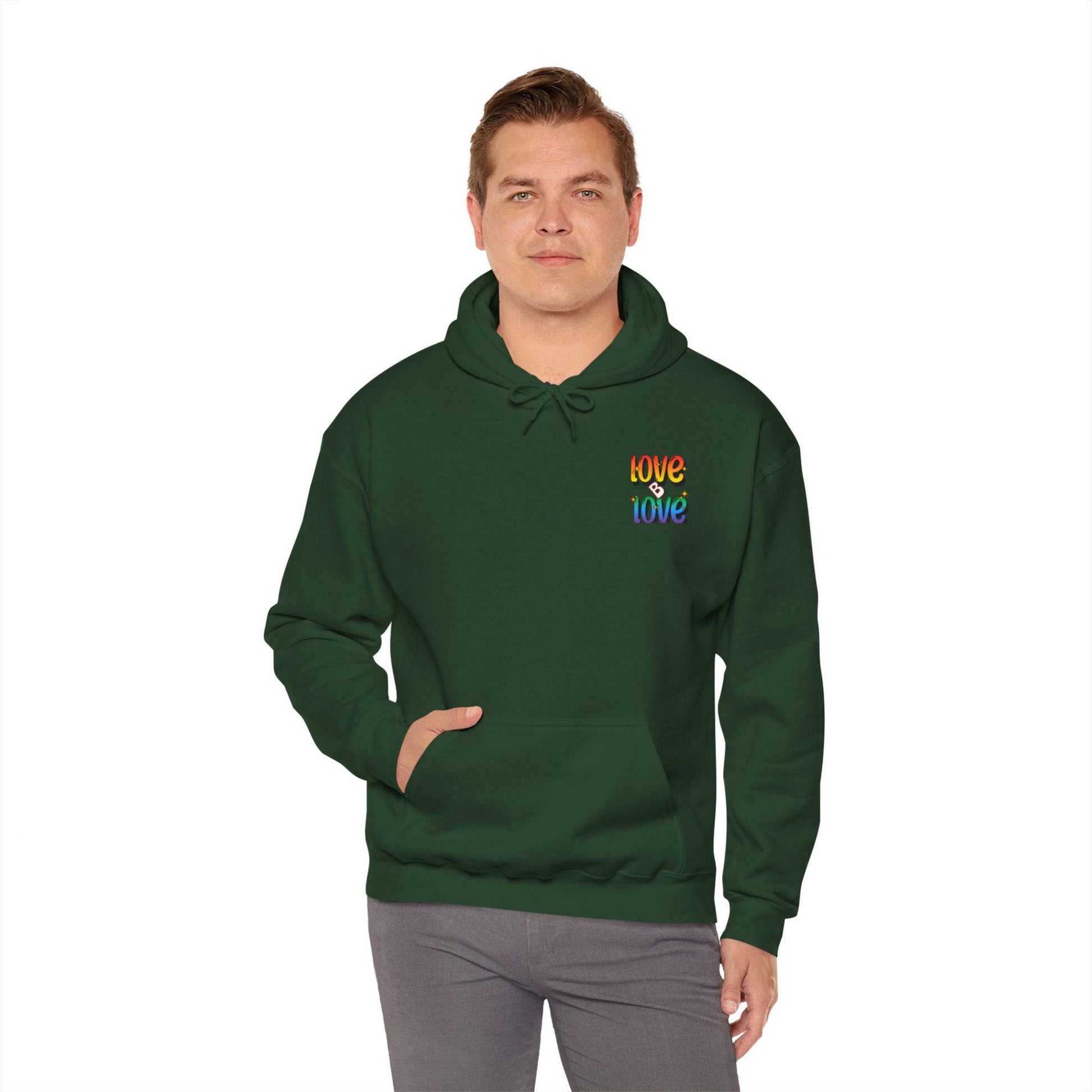 Love B Love  Vibrant colourful Unisex Heavy Hoodies sweatshirt - Zion Legend Fashions