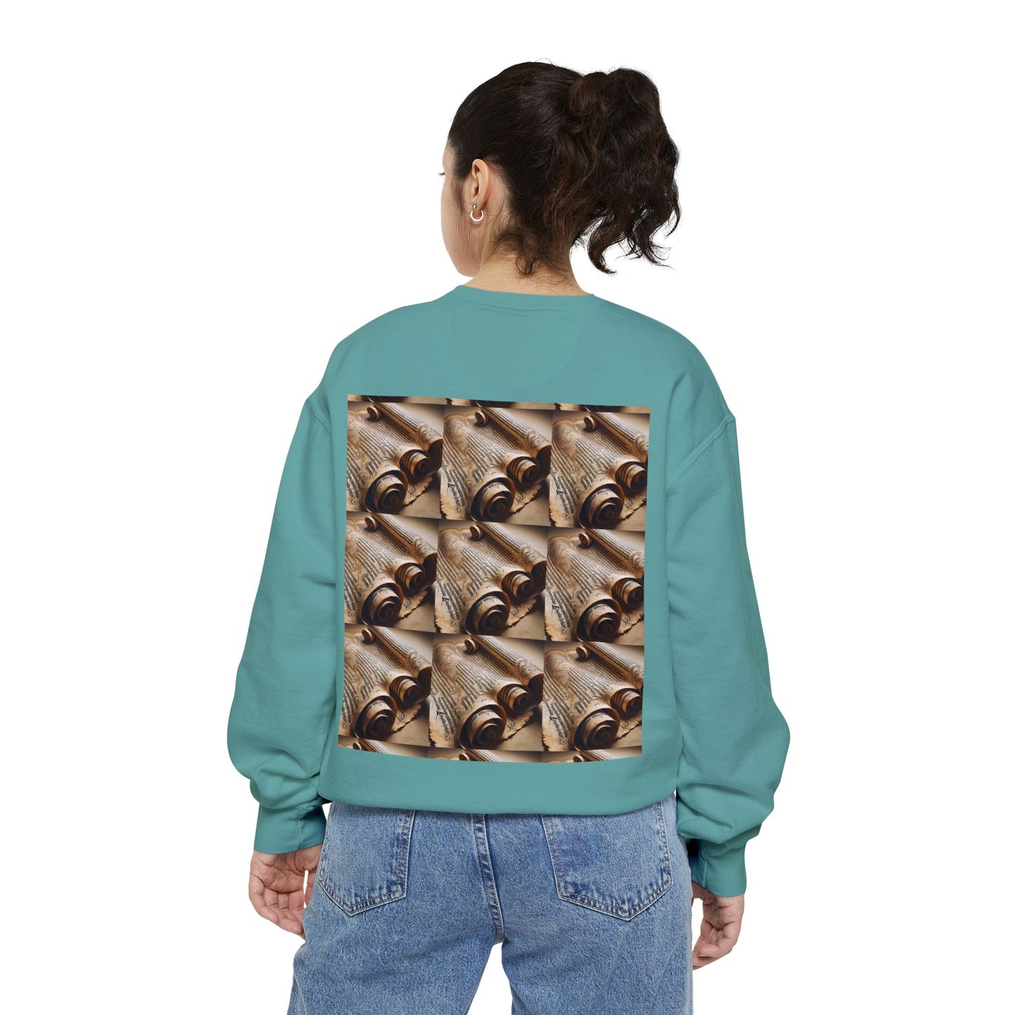 Scroll Unisex Garment-Dyed Sweatshirt - Zion Legend Fashions