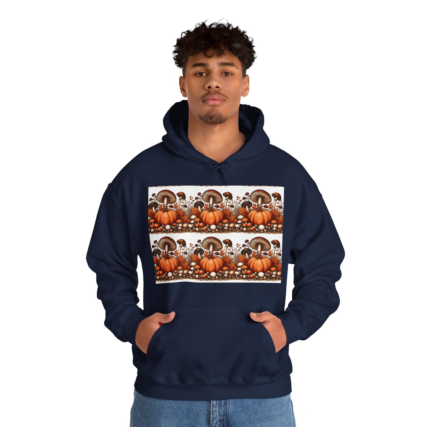 Pumpkin & Mushroom Unisex Heavy Blend™ Hooded Sweatshirt - Zion Legend Fashions