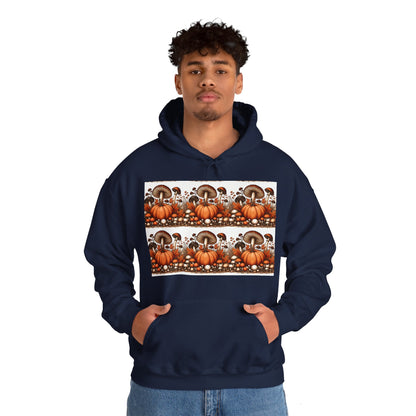 Pumpkin & Mushroom Unisex Heavy Blend™ Hooded Sweatshirt - Zion Legend Fashions