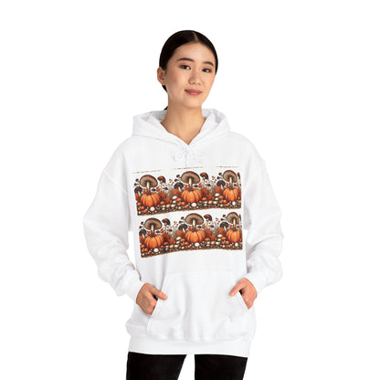 Pumpkin & Mushroom Unisex Heavy Blend™ Hooded Sweatshirt - Zion Legend Fashions