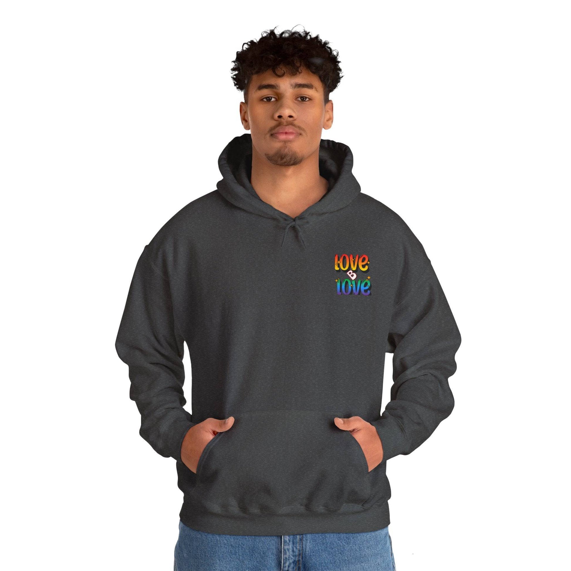 Love B Love  Vibrant colourful Unisex Heavy Hoodies sweatshirt - Zion Legend Fashions