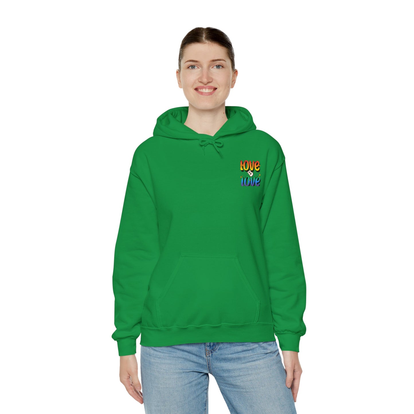 Love B Love  Vibrant colourful Unisex Heavy Hoodies sweatshirt - Zion Legend Fashions