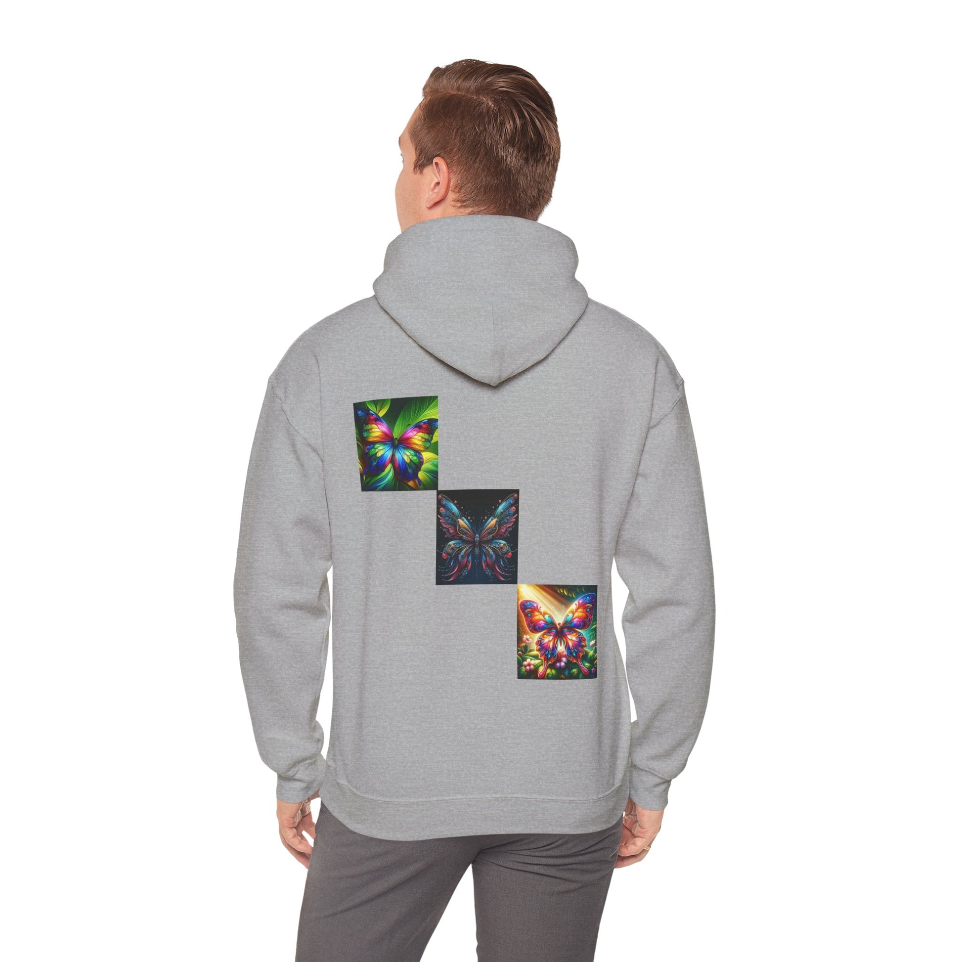 Butterflies Unisex Heavy Blend™ Hooded Sweatshirt - Zion Legend Fashions