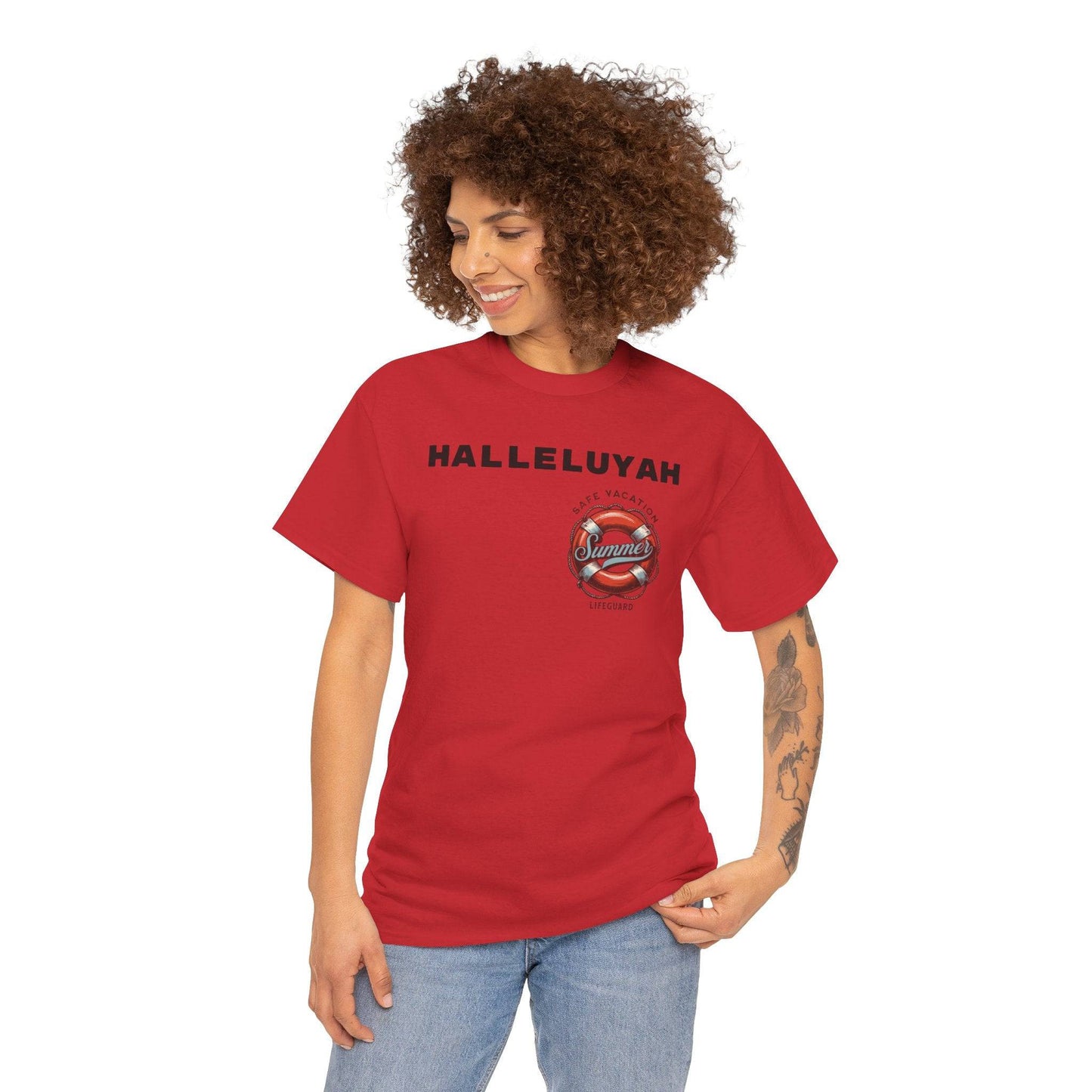 Halleluyah Safe Vacation  Unisex Heavy Cotton Tee Shirt - Zion Legend Fashions