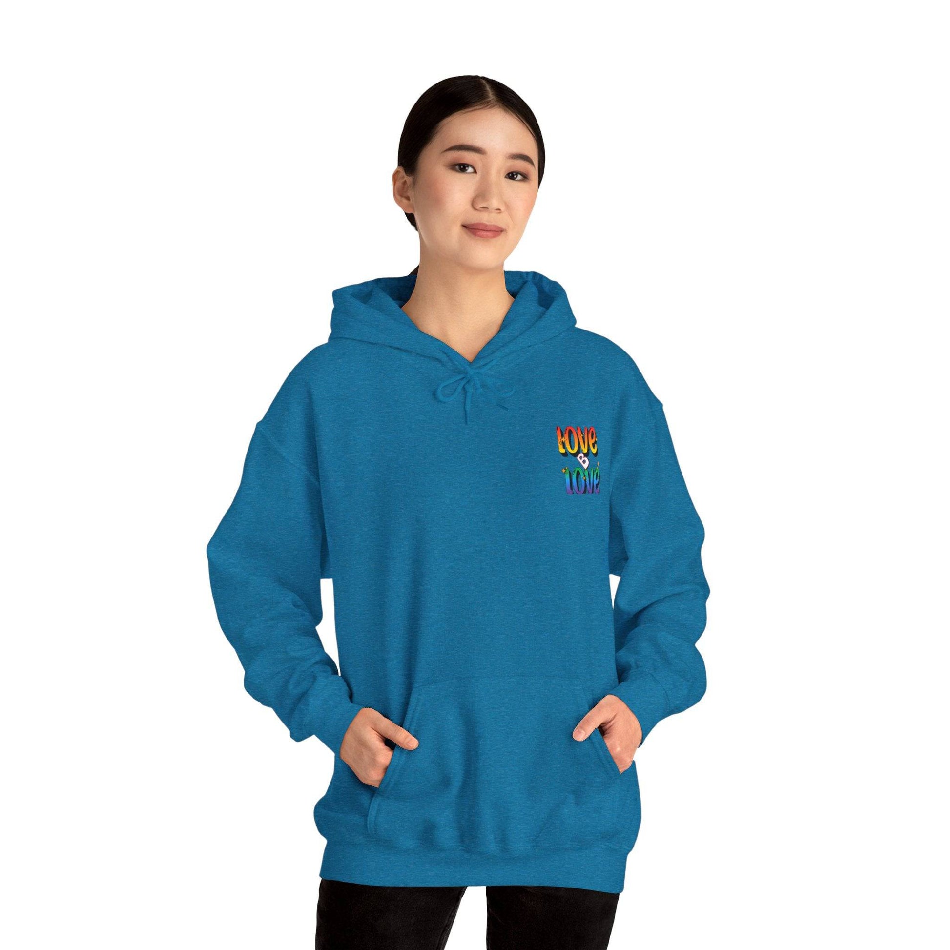 Love B Love  Vibrant colourful Unisex Heavy Hoodies sweatshirt - Zion Legend Fashions