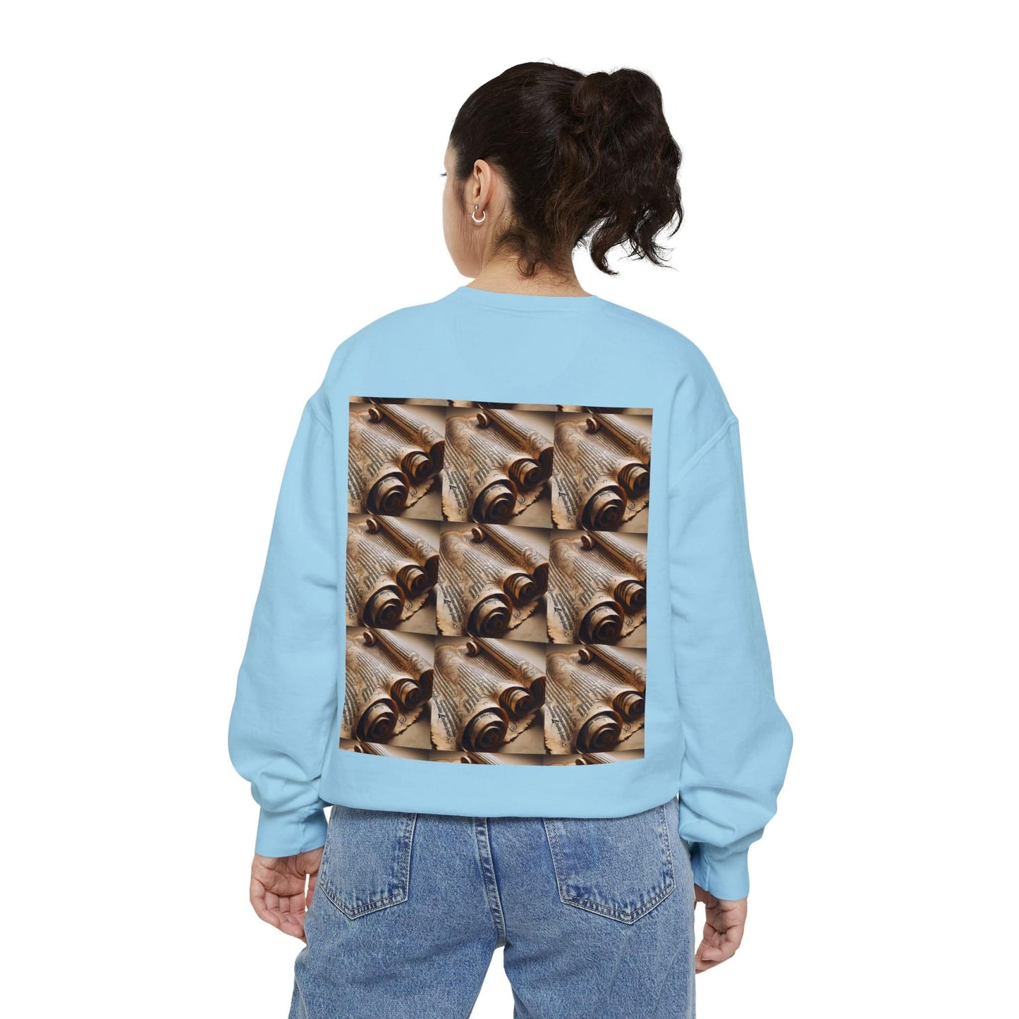 Scroll Unisex Garment-Dyed Sweatshirt - Zion Legend Fashions