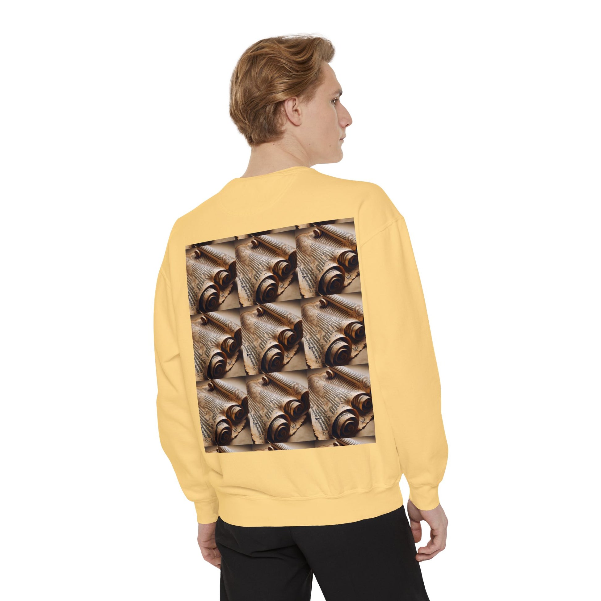 Scroll Unisex Garment-Dyed Sweatshirt - Zion Legend Fashions