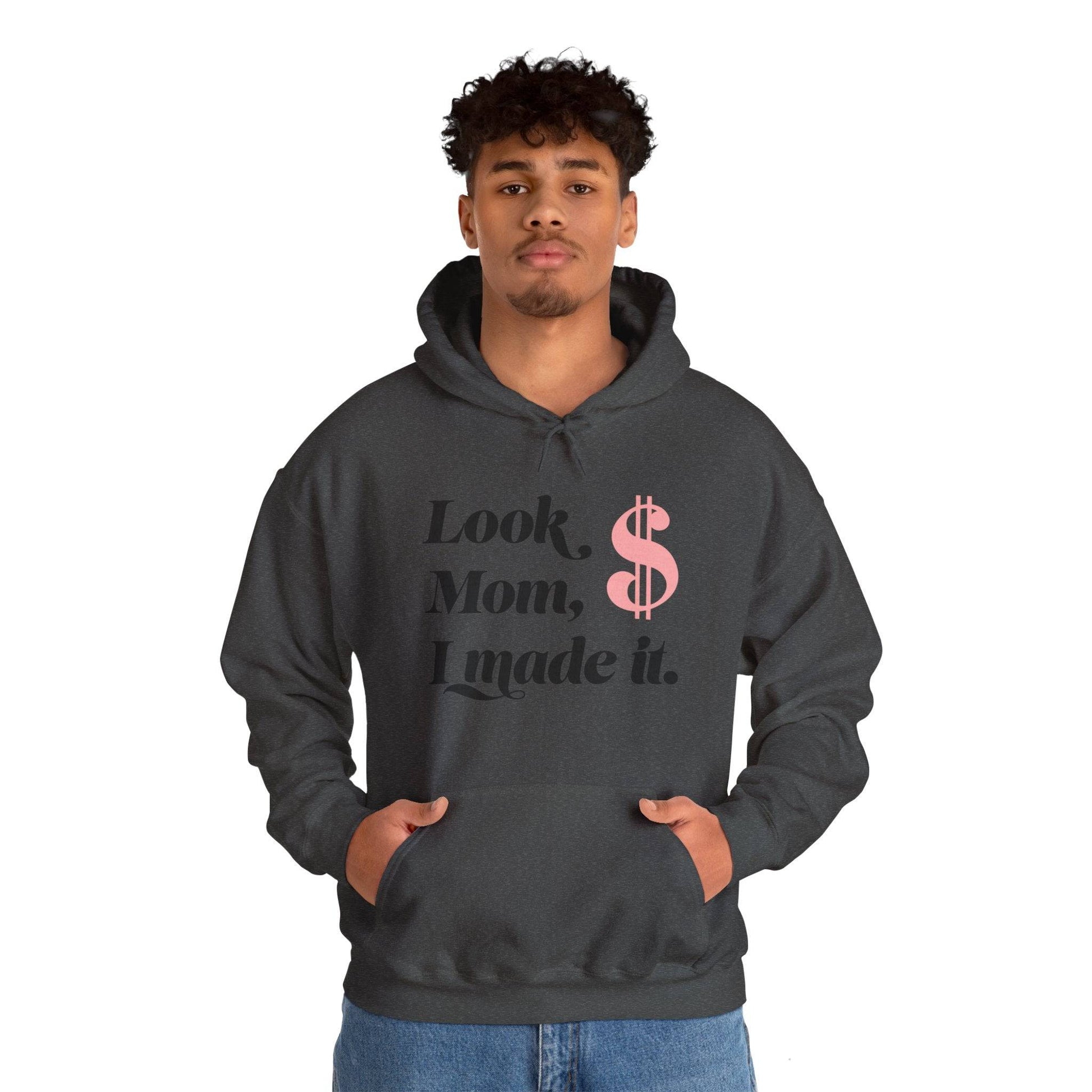Look Mum  Unisex Heavy Blend™ Hooded Sweatshirt - Zion Legend Fashions