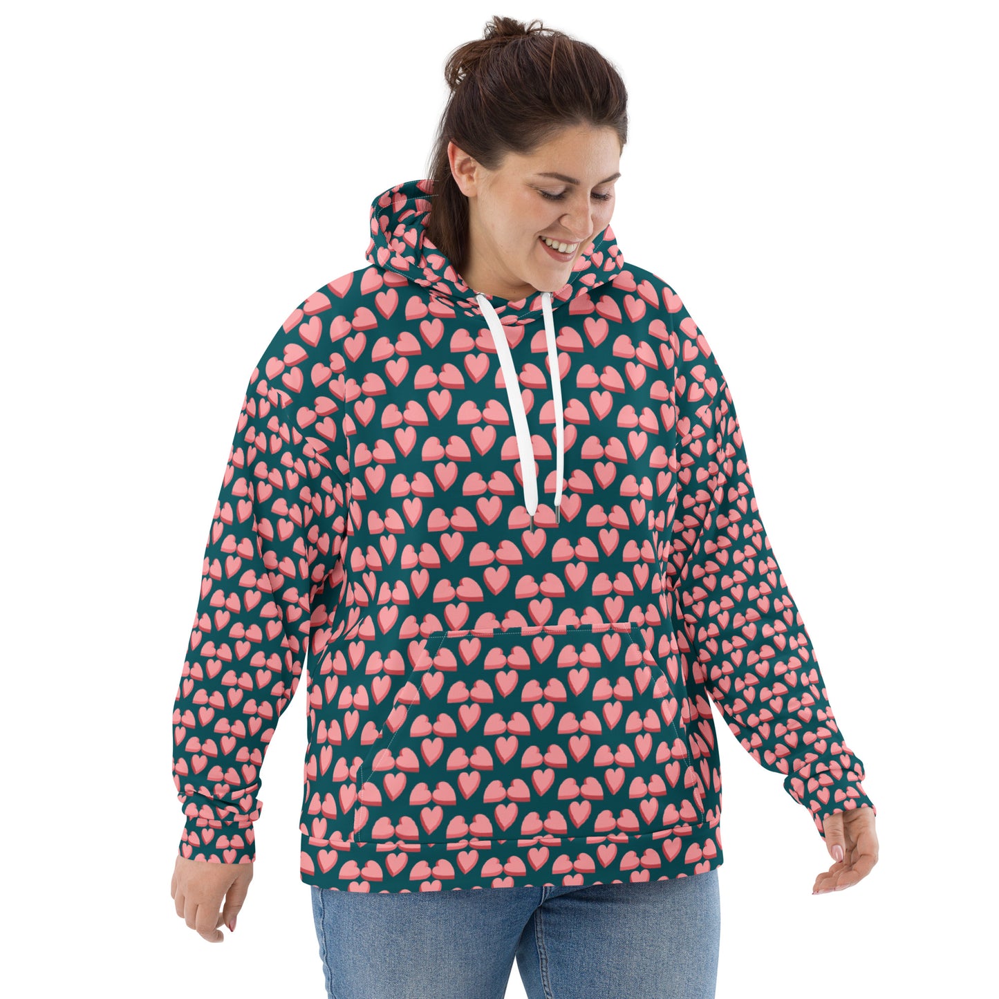 Small Love Full Print Unisex Hoodie - Zion Legend Fashions