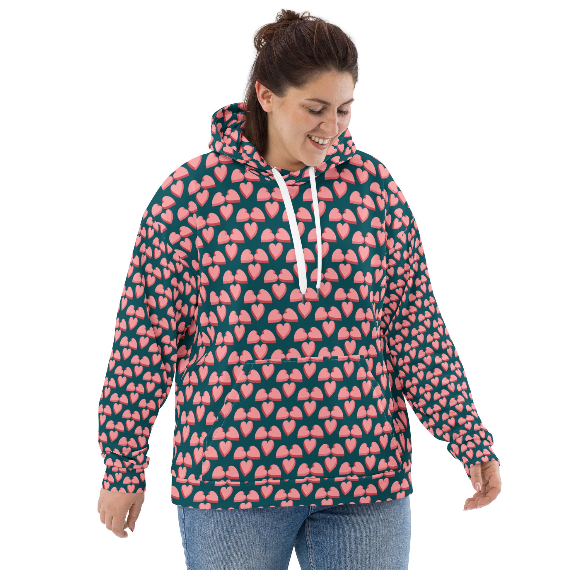 Small Love Full Print Unisex Hoodie - Zion Legend Fashions