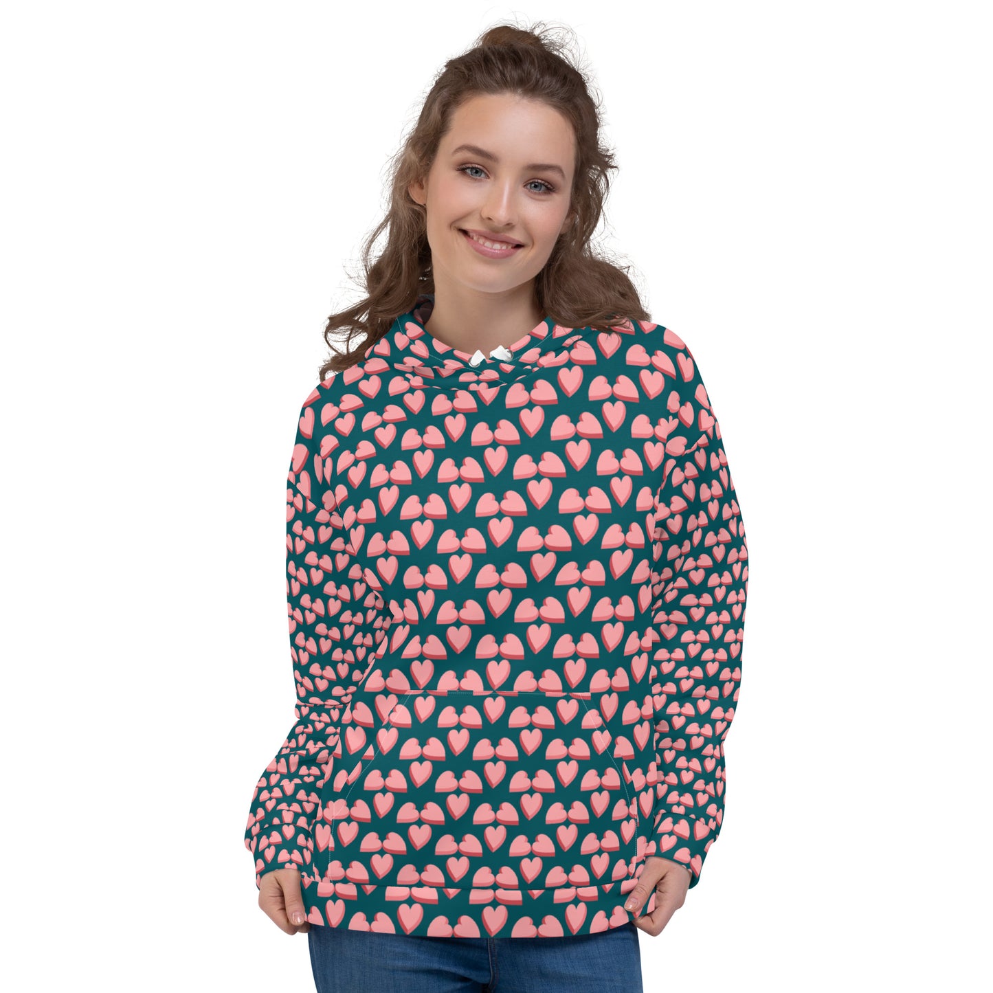 Small Love Full Print Unisex Hoodie - Zion Legend Fashions