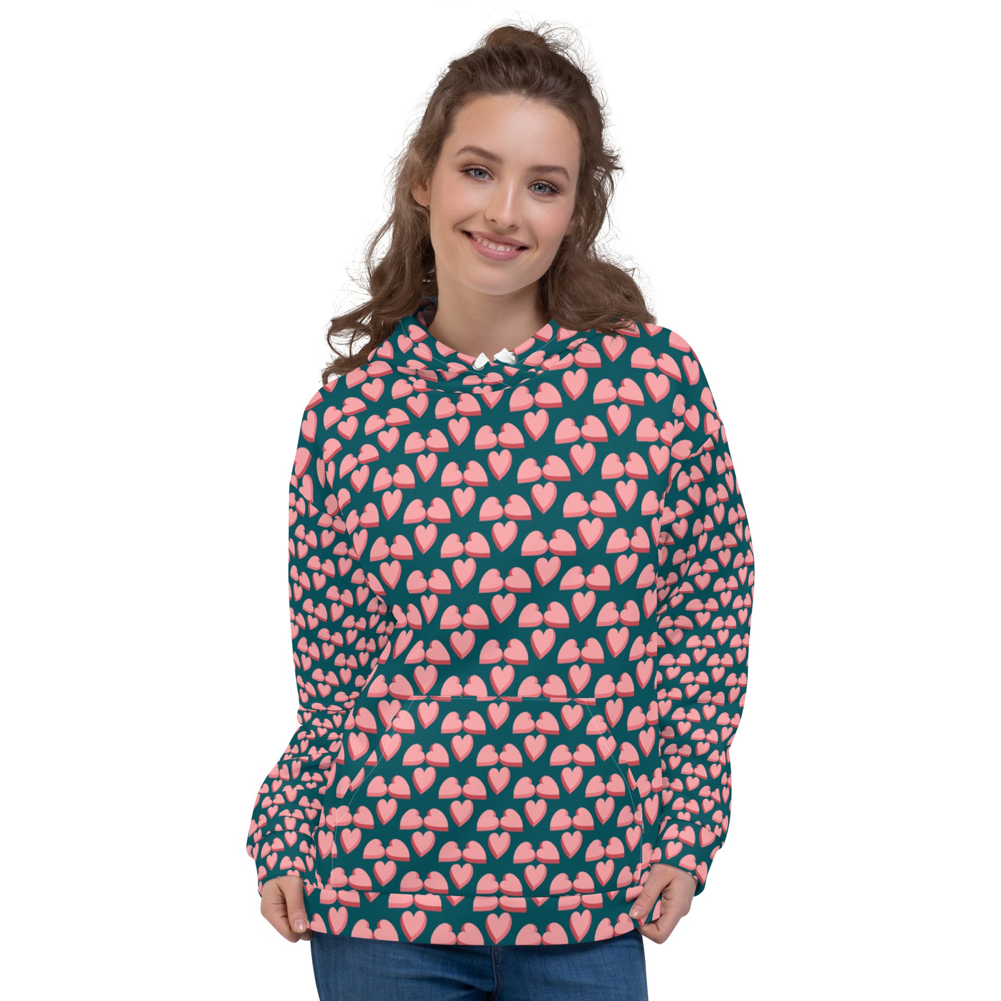 Small Love Full Print Unisex Hoodie - Zion Legend Fashions
