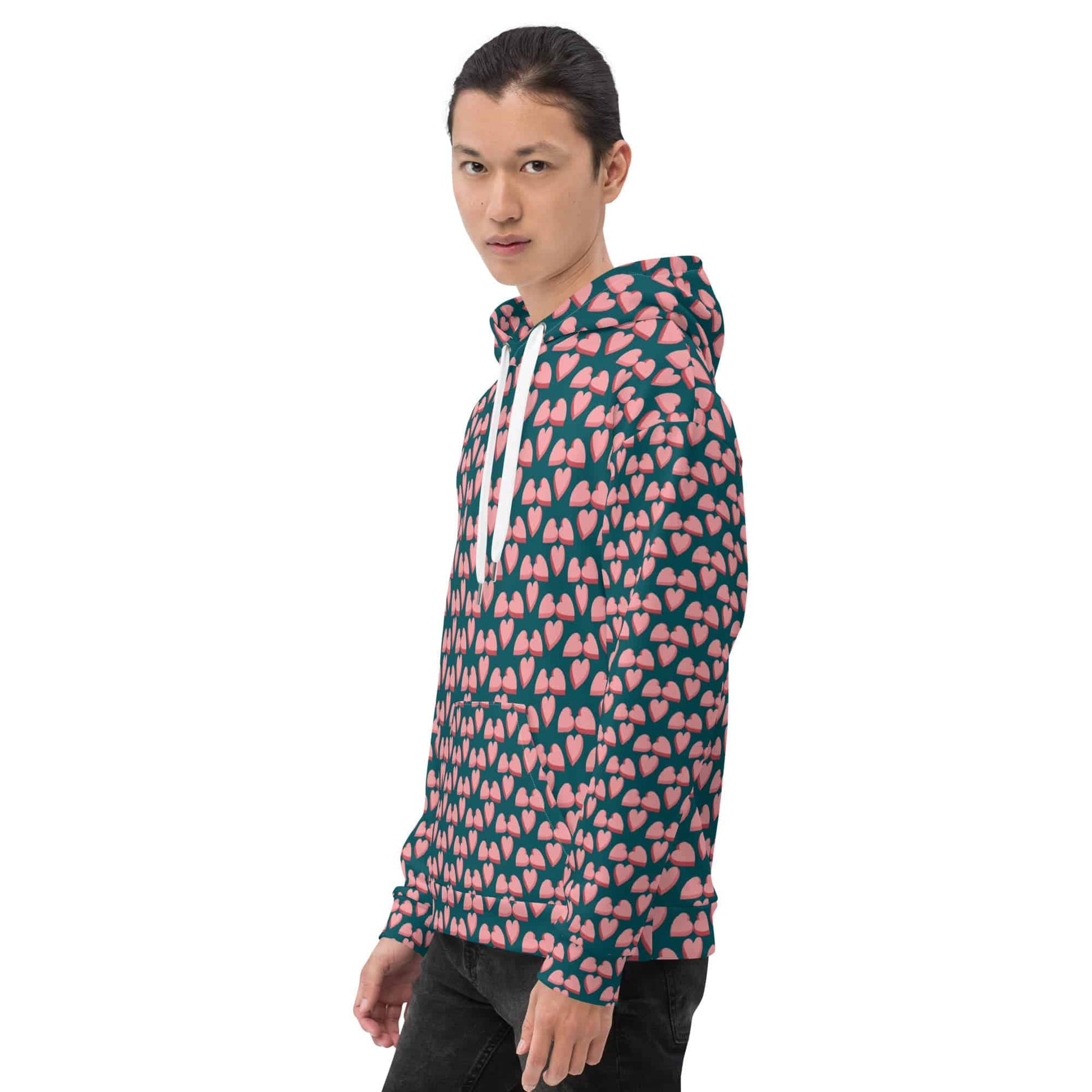 Small Love Full Print Unisex Hoodie - Zion Legend Fashions