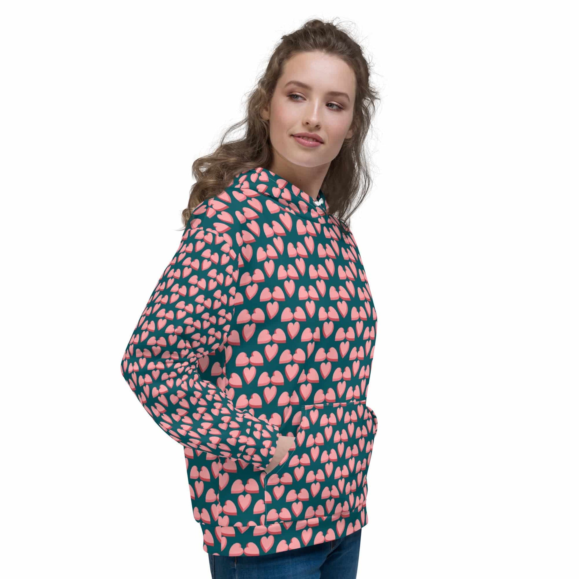 Small Love Full Print Unisex Hoodie - Zion Legend Fashions