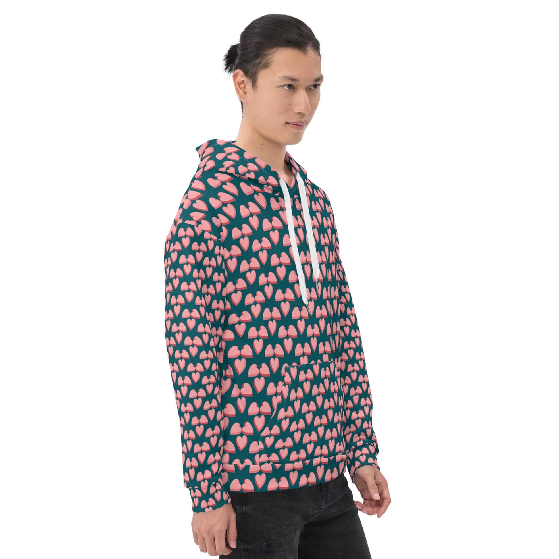 Small Love Full Print Unisex Hoodie - Zion Legend Fashions
