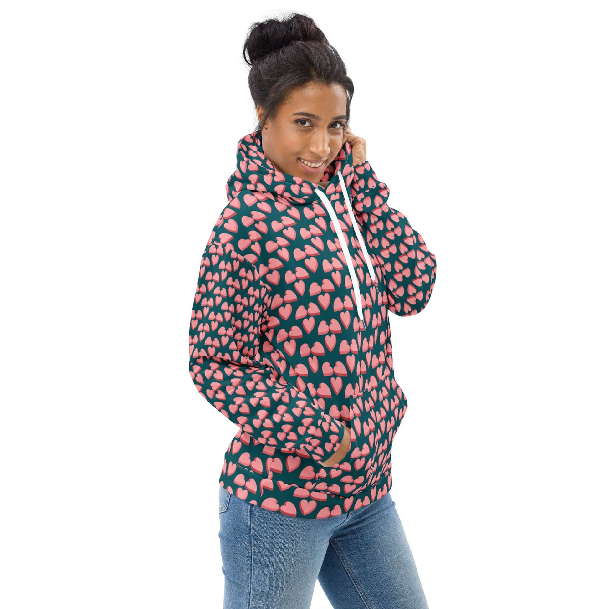 Small Love Full Print Unisex Hoodie - Zion Legend Fashions