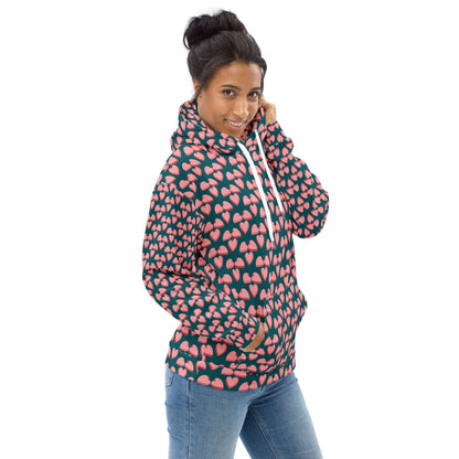 Small Love Full Print Unisex Hoodie - Zion Legend Fashions