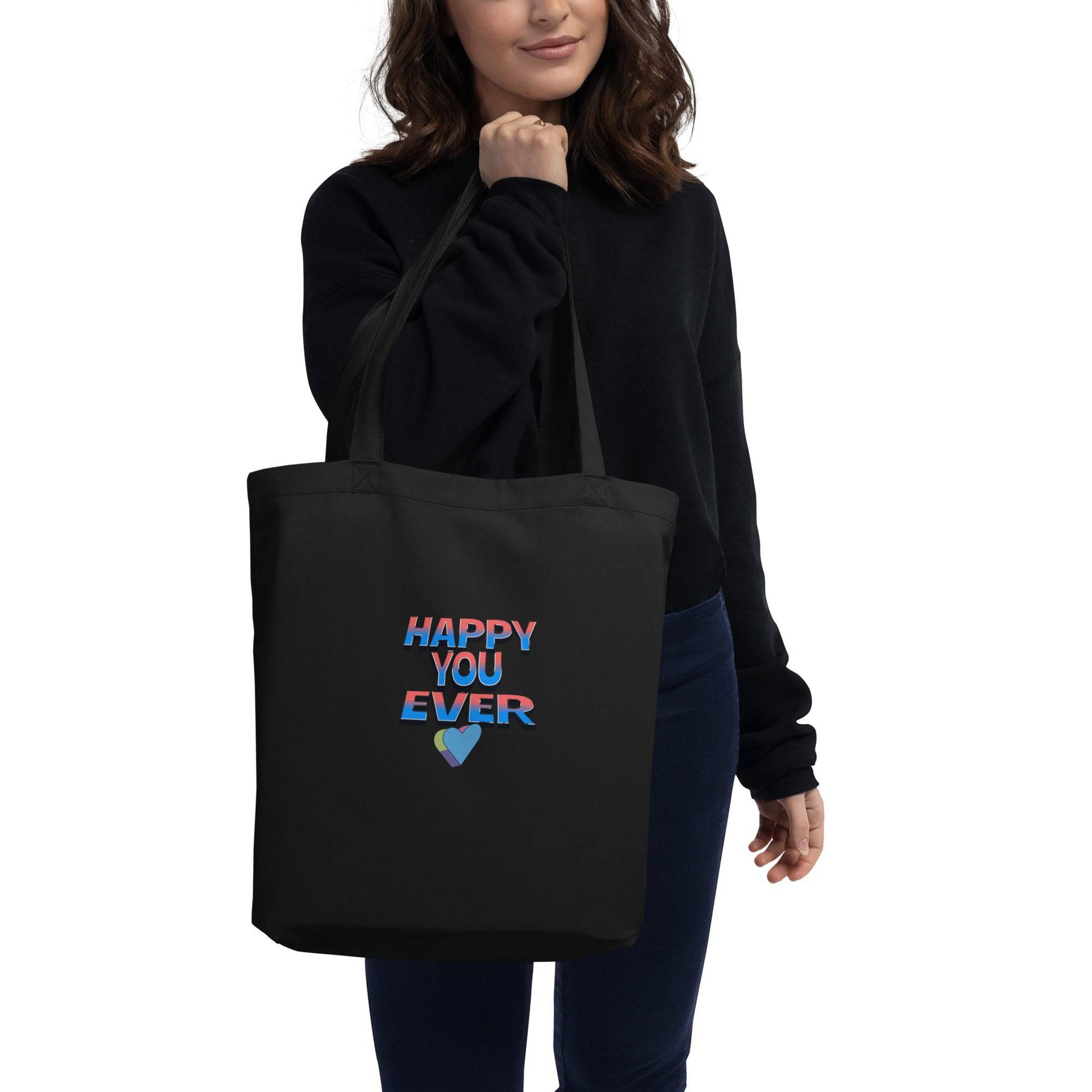 HAPPY EVER Eco Tote Bag - Zion Legend Fashions