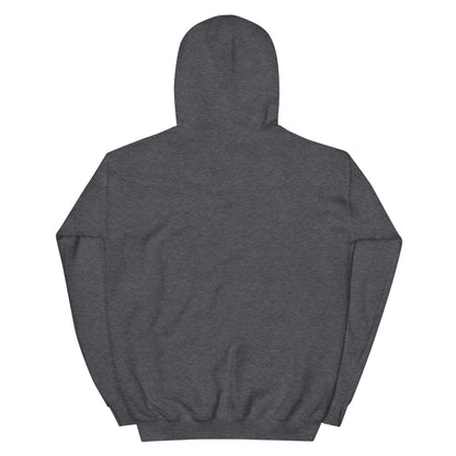 Back view of Timeless Companionship unisex hoodie featuring a soft fabric and double-lined hood design.