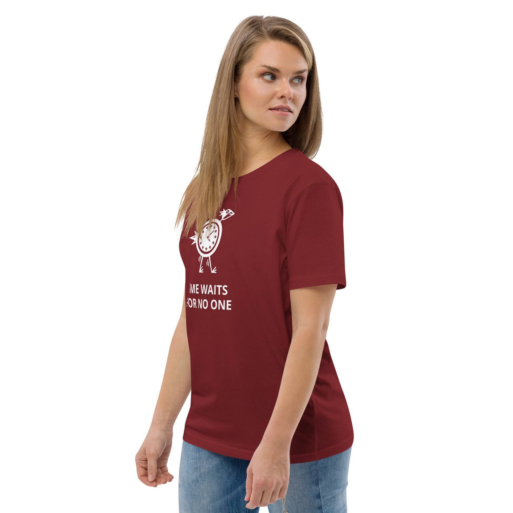 TIME WAITS FOR NO ONE Unisex organic cotton t-shirt - Zion Legend Fashions