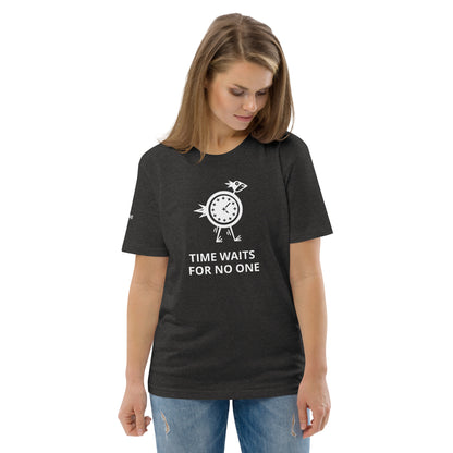 TIME WAITS FOR NO ONE Unisex organic cotton t-shirt - Zion Legend Fashions