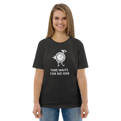 TIME WAITS FOR NO ONE Unisex organic cotton t-shirt - Zion Legend Fashions