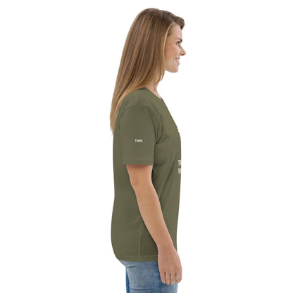 TIME WAITS FOR NO ONE Unisex organic cotton t-shirt - Zion Legend Fashions