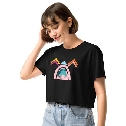 Unicorn World Women’s Crop Top Tee - Zion Legend Fashions