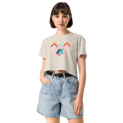 Unicorn World Women’s Crop Top Tee - Zion Legend Fashions