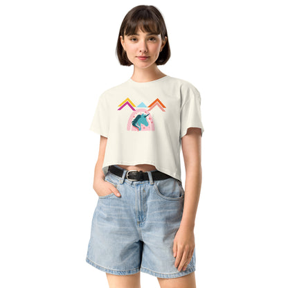 Unicorn World Women’s Crop Top Tee - Zion Legend Fashions