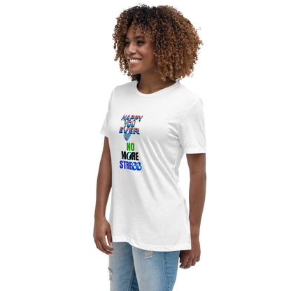NO STRESS FUNKY Women's Relaxed T-Shirt - Zion Legend Fashions